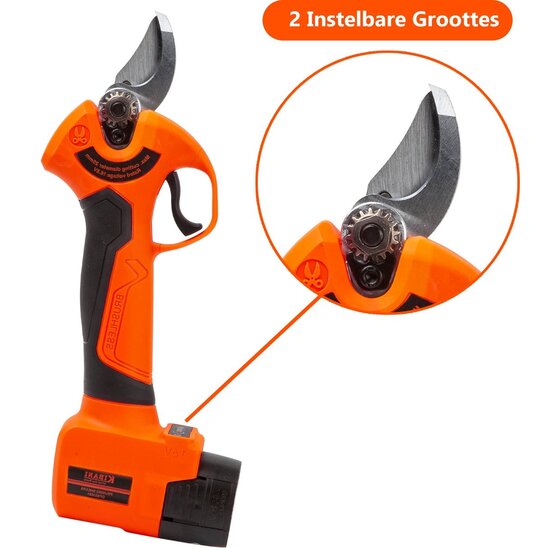 Accu takkenschaar 16.8V met 2 accu's en extra messenset - draadloos