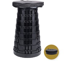 Opvouwbare kruk extra strong zwart