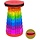Opvouwbare kruk 250 kg draagkracht, verstelbaar 6-45 cm, regenboog