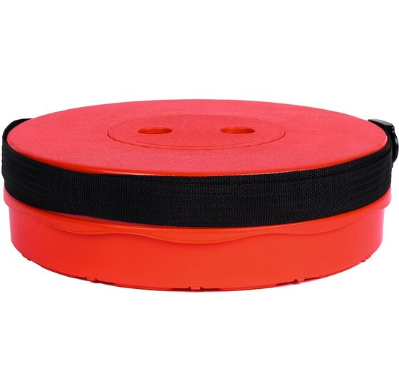 Opvouwbare kruk draagkracht 250 kg, verstelbaar 6-45 cm, rood