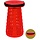 Opvouwbare kruk draagkracht 250 kg, verstelbaar 6-45 cm, rood