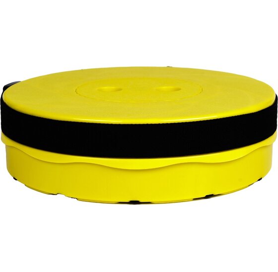 Opvouwbare kruk 250 kg draagkracht, verstelbaar 6-45 cm, geel