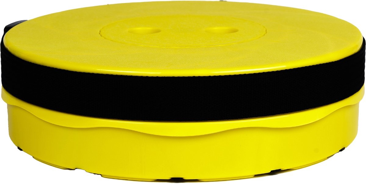 Opvouwbare kruk 250 kg draagkracht, verstelbaar 6-45 cm, geel