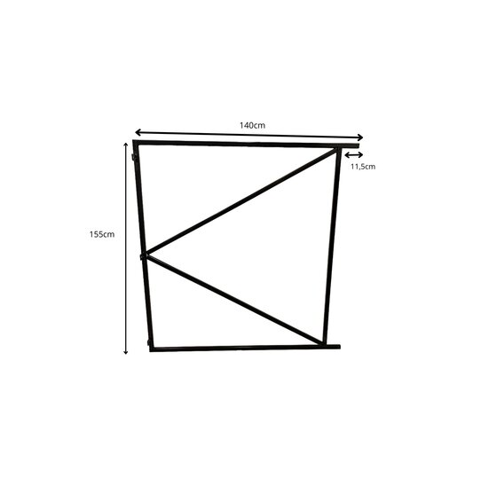 Verstelbaar poortframe