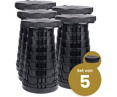 Alora Opvouwbare kruk extra strong zwart per 5