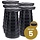 Alora opvouwbare kruk extra strong zwart per set van 5 stuks voor stevig en compact zitcomfort