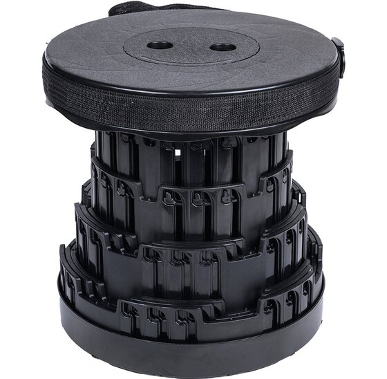 Alora Opvouwbare kruk extra strong zwart per 4