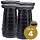 Alora Opvouwbare kruk extra strong zwart per 4