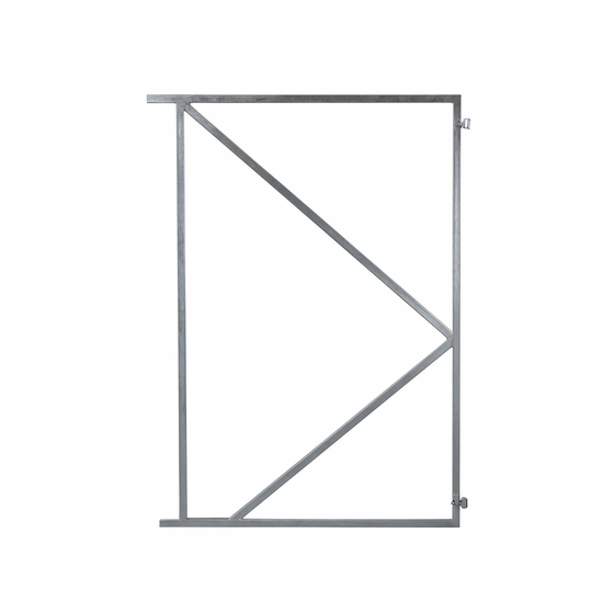Verstelbaar poortframe verzinkt met 2 ophangpunten H155 cm B90/80 cm spijl 67 cm