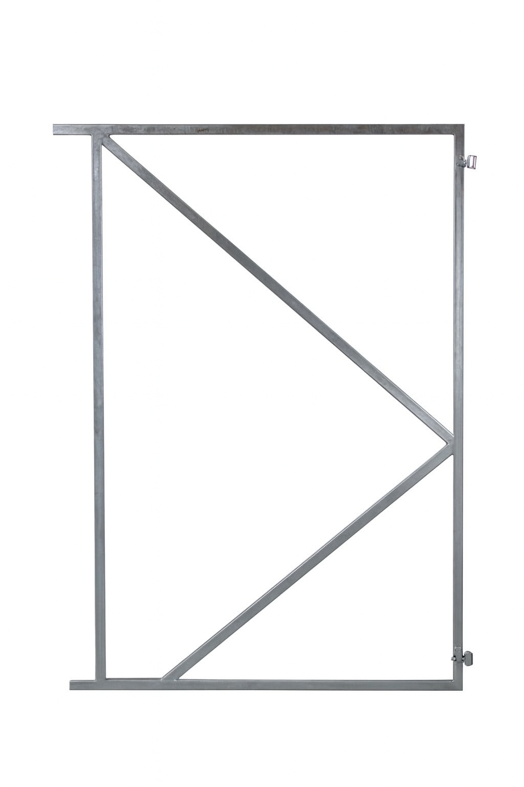 Verstelbaar poortframe verzinkt met 2 ophangpunten H155 cm B90/80 cm spijl 67 cm