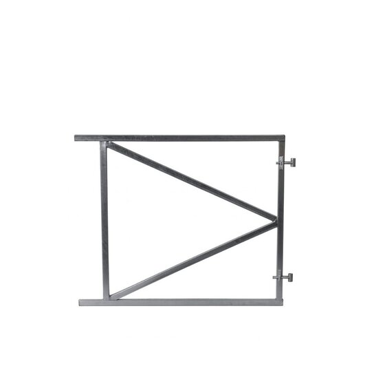 Verstelbaar verzinkt poortframe H60xB100 cm met 2 verstelbare ophangpunten