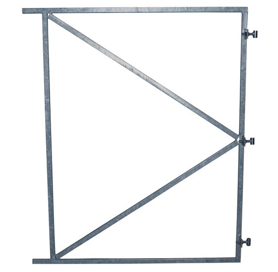 Verstelbaar verzinkt poortframe met ophangpunten 155 x 200 cm