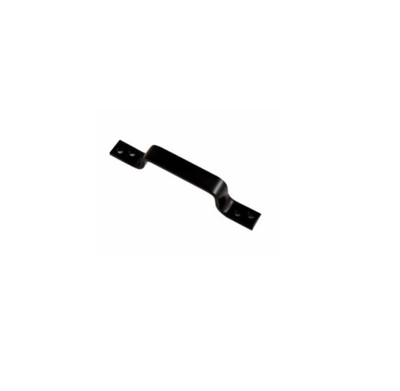 Handgreep 170 x 20 mm 5 mm zwart voor grip en bediening van poorten en hekken