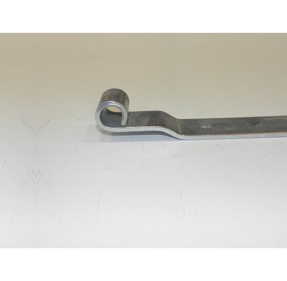 Duimheng met bocht 500 mm kleine bocht 5 mm verzinkt voor het ophangen en scharnieren van tuin- en poortdeuren