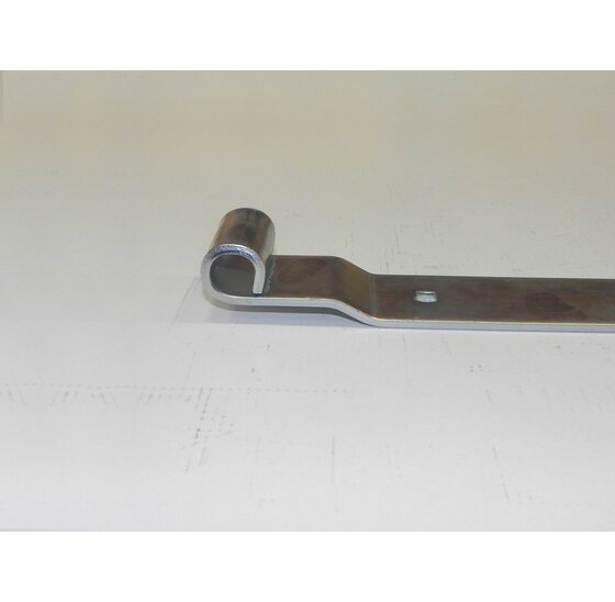 Duimheng met bocht 600 mm kleine bocht 5 mm verzinkt voor het ophangen en scharnieren van tuin- en poortdeuren