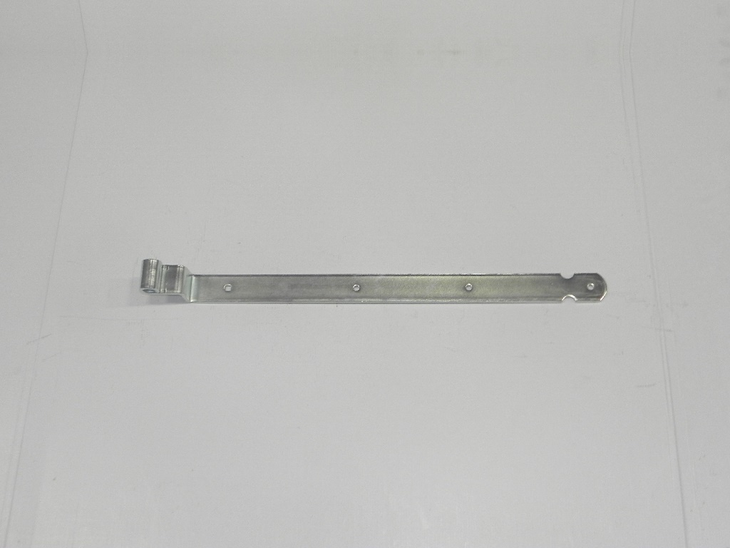 Duimheng met bocht 650 mm grote bocht 5 mm verzinkt voor het ophangen en scharnieren van tuin- en poortdeuren