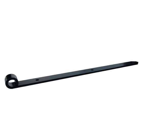 Duimheng 430 mm met punt 5 mm zwart voor het ophangen en scharnieren van tuin- en poortdeuren
