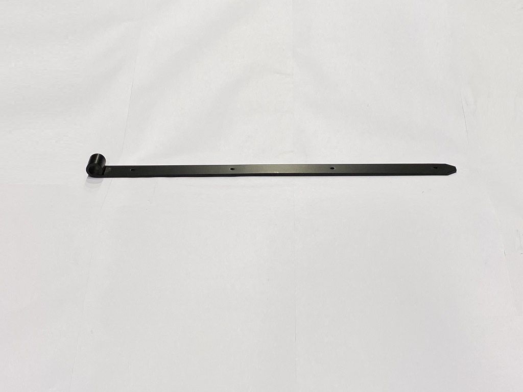 Duimheng 600 mm met punt 5 mm zwart voor het ophangen en scharnieren van tuin- en poortdeuren
