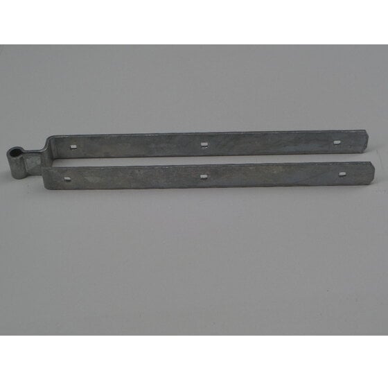 Duimheng met dubbele band 600 x 72 mm 6 mm vuurverzinkt voor het ophangen en scharnieren van tuin- en poortdeuren