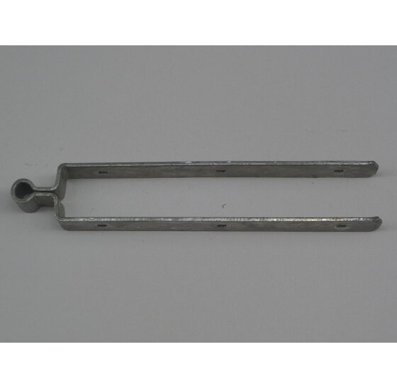 Duimheng met dubbele band 450 x 51 mm 6 mm vuurverzinkt voor het ophangen en scharnieren van tuin- en poortdeuren