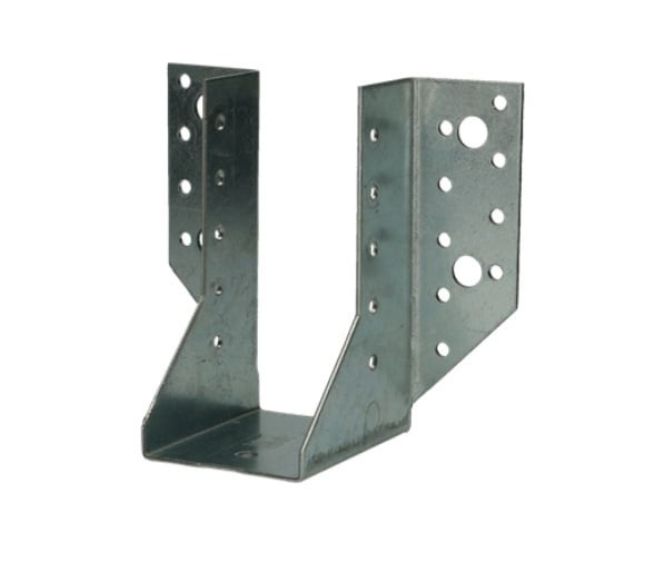 Zware balkendr. - type A uitwendige lippen 80 x 180 mm 2 mm verzinkt voor het dragen en verbinden van houten balken in constructies