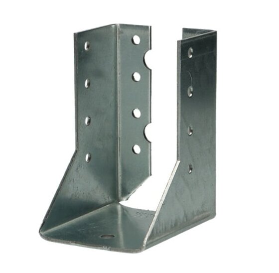 Zware balkendrager inwendige lippen 70 x 155 mm 2 mm verzinkt voor het dragen en verbinden van houten balken in constructies