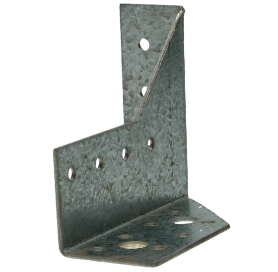 Zware balkendrager - 2-delig (links + rechts) 30 x 140 mm 2 mm verzinkt voor het dragen en verbinden van houten balken in constructies