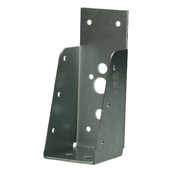 Balkdrager zonder lip 59 x 146 mm 1,5 mm verzinkt voor het dragen en verbinden van houten balken in constructies