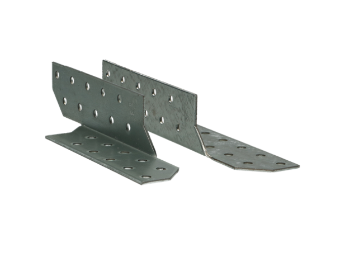 Hoekverbinding 32 x 290 mm links 2 mm verzinkt voor versteviging en verbinding van houtconstructies
