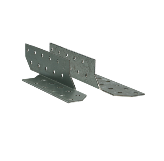 Hoekverbinding 32 x 290 mm rechts 2 mm verzinkt voor versteviging en verbinding van houtconstructies