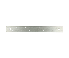 Verbindingsplaat smal 15 x 80 mm 2 mm verzinkt