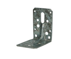 Verstelbaar hoekanker met ril 60 x 150 x 90 mm 2,5 mm verzinkt