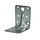 Zware verbindingshoek 55 x 70 x 70 mm 2,5 mm verzinkt voor versteviging en verbinding van houtconstructies