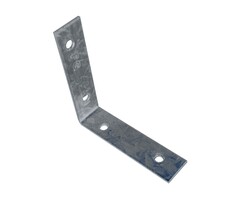 Stoelhoek verzinkt 50x50x15 mm - 2 mm staaldikte - met montagegaten
