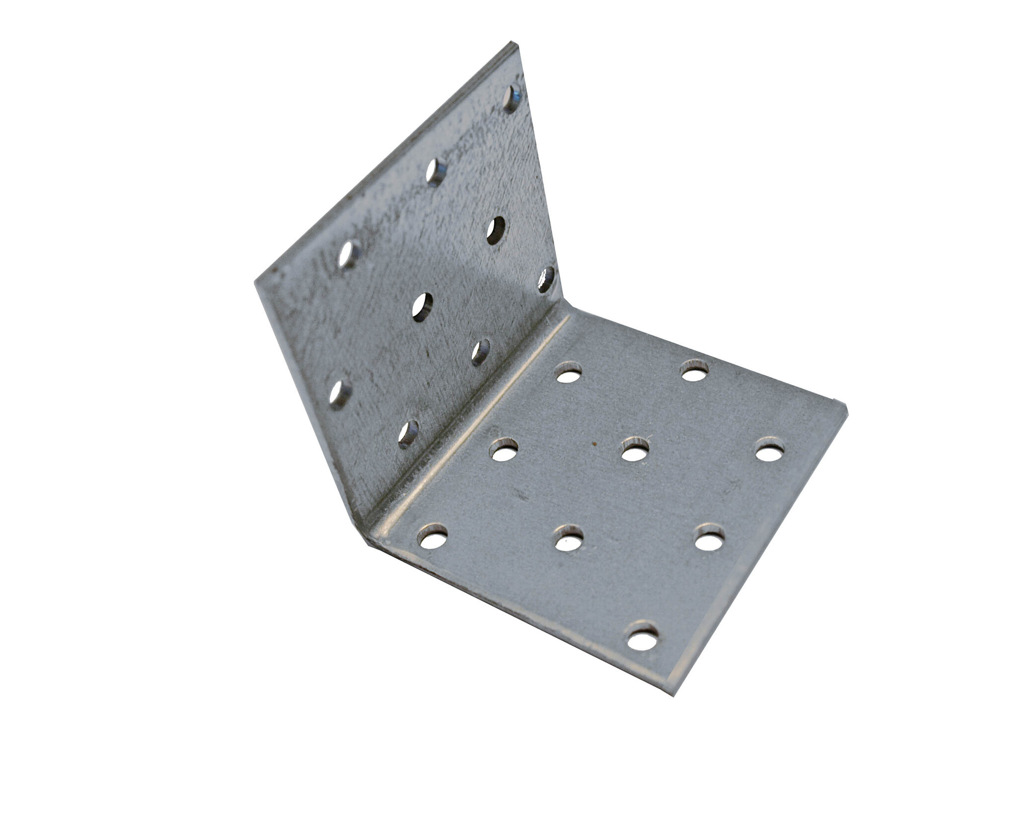 Ongelijkbenige hoekbeugel 75x40x25 mm verzinkt staal 2 mm dik