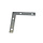 Verzinkte platte winkelhaak 90° 250x250x30 mm, 2,8 mm dik