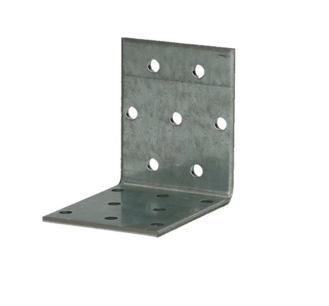Versterkingshoek - multigaten 100 x 60 x 60 mm 2,5 mm verzinkt voor versteviging en verbinding van houtconstructies