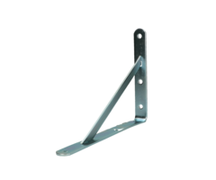 Plankendrager met steun - zwaar type 30 x 330 x 500 mm 4 mm geplastificeerd