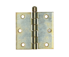 Gerolde knopscharnier 76,2 x 76,2 mm recht verzinkt