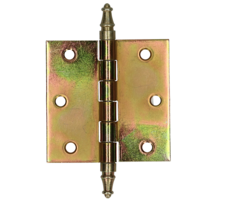 Gerolde knopscharnier 76x76 mm verzinkt, vaaskop + rechte plaat