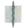 Scharnier gerolde knop 76x76 mm verzinkt vaaskop raam deur