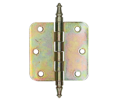 Knopscharnier verzinkt 76x76 mm gerolde vaaskop afgerond voor deur