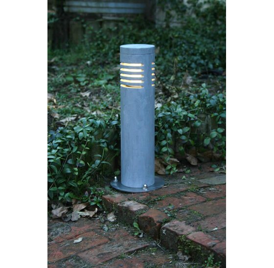 Blauwe hardstenen buitenverlichting rond 40 cm voor tuin en oprit