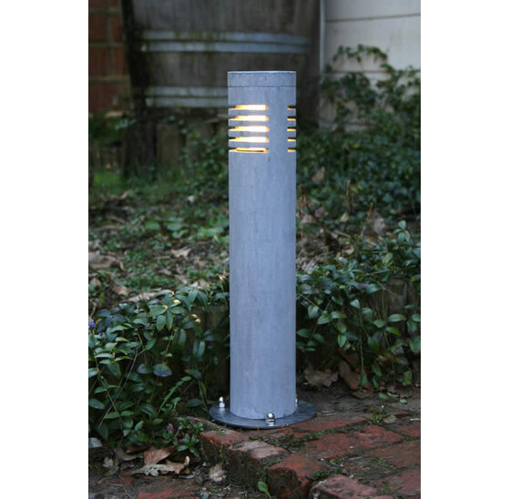 Blauwe hardstenen buitenverlichting rond 50 cm voor tuin en oprit