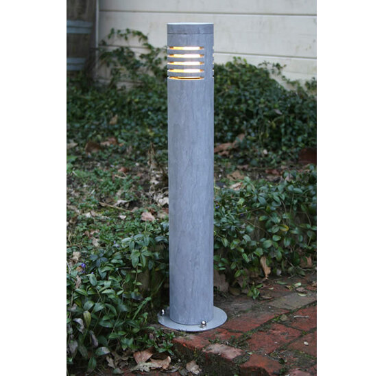 Blauwe hardstenen buitenverlichting rond 65 cm voor tuin en oprit