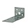 Hoekanker voor hout/beton 40 x 50 x 160 mm 3 mm verzinkt voor stevige verankering in beton en ondergrond