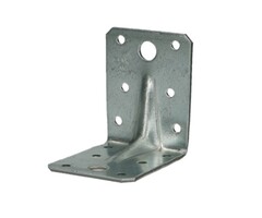 Hoekanker met ril 90 x 105 x 105 mm 3 mm verzinkt