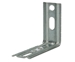 Kozijnhoek 90° met ril 30x65x90mm 2mm verzinkt staal