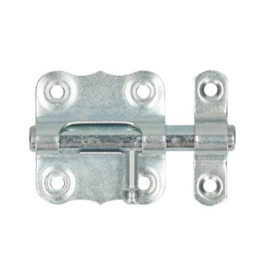 Amerikaanse grendel 40 x 43 mm 1 mm verzinkt voor vergrendeling en stabiliteit van poorten