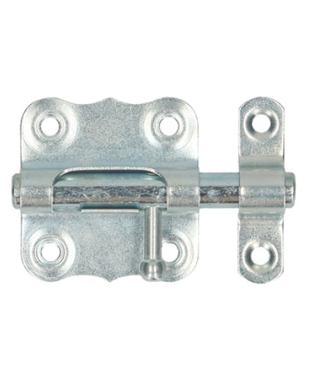 Amerikaanse grendel 40 x 43 mm 1 mm verzinkt voor vergrendeling en stabiliteit van poorten